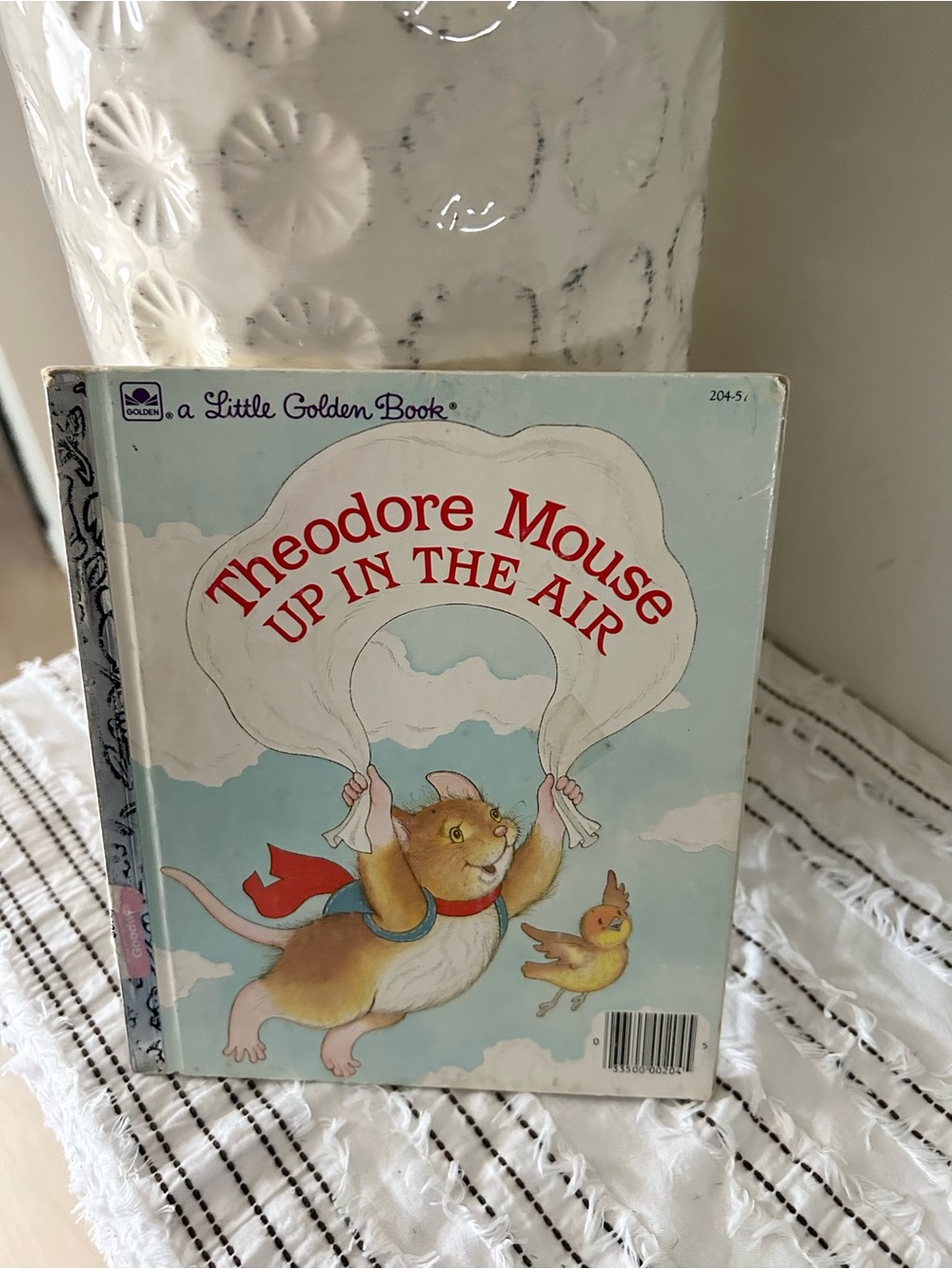 Vintage 1986 Theodore Mouse Up In The Air Vintage Little Golden Book